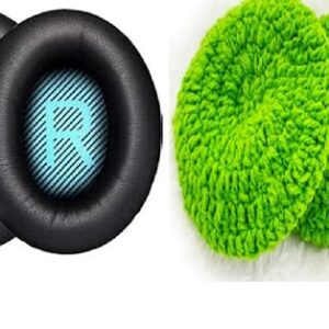 Replacement headphone pads Bose QC35 II black protein leather