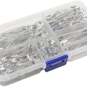Generic Safety Pins - 260 Pieces- 5 Sizes (Silver)